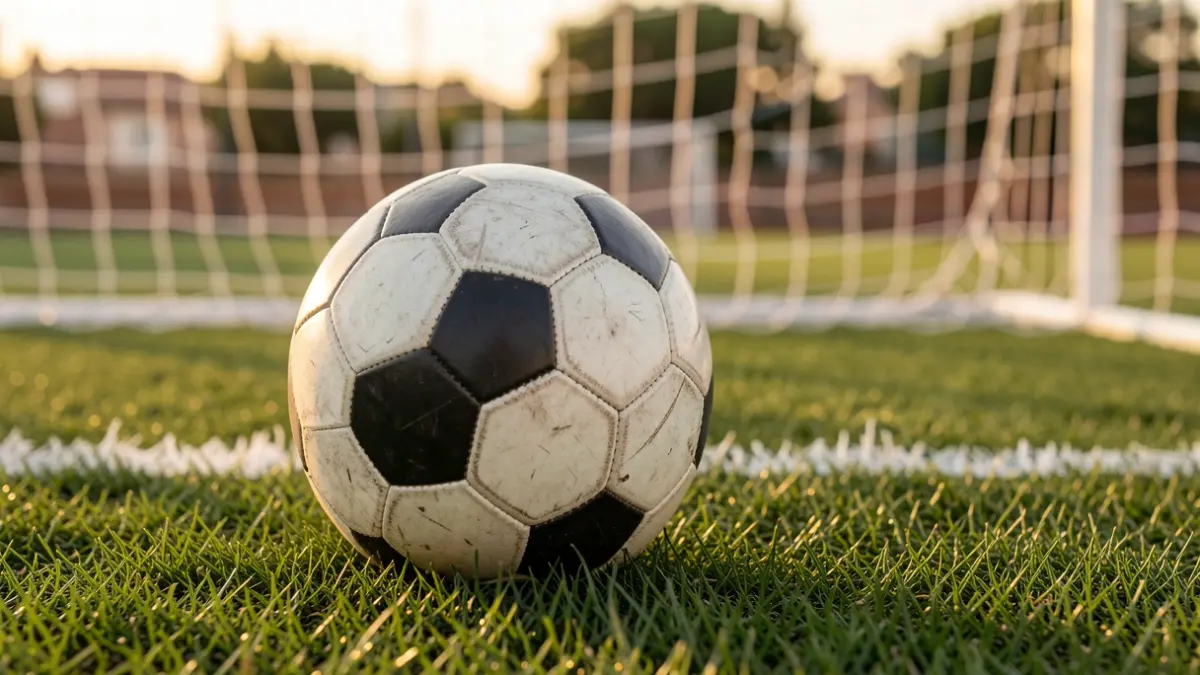 Imagen genérica de un balón de fútbol sobre césped.