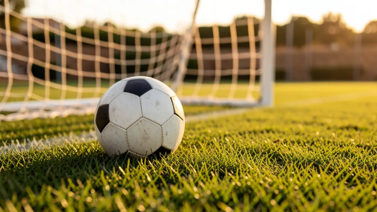 Imagen genérica de un balón de fútbol sobre césped.