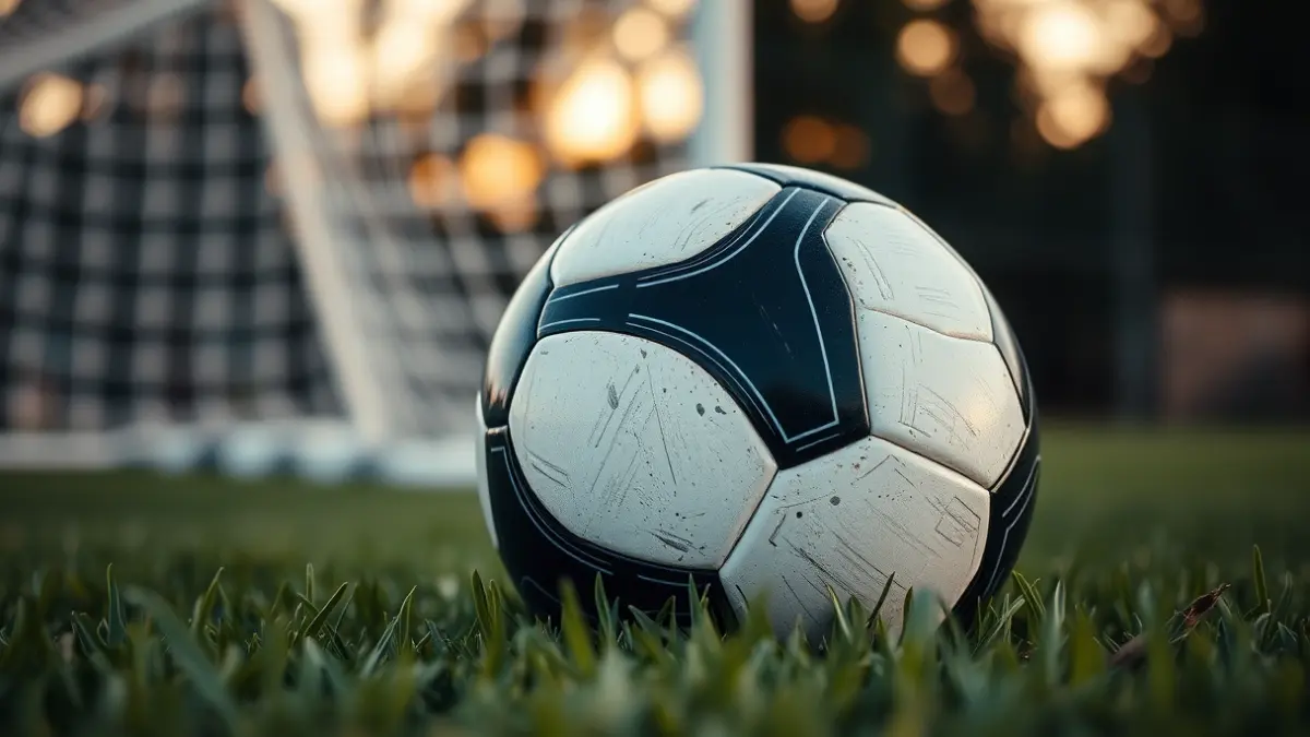 Imagen genérica de un balón de fútbol sobre el césped de un campo.