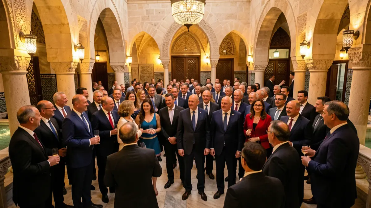 Generic image of a season-ending gala in the Arab Baths of Jaén.
