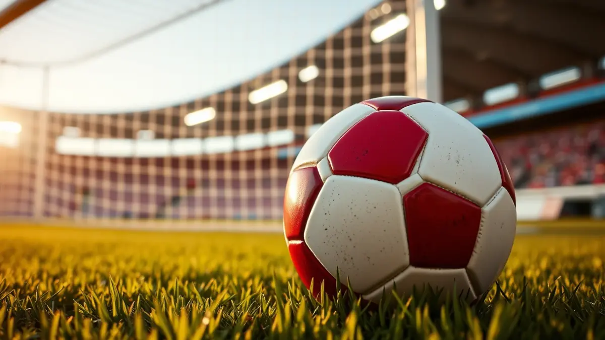 Imagen genérica de un balón de fútbol en el césped de un estadio.