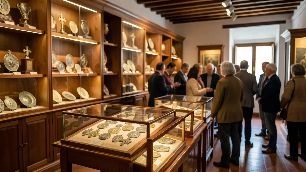Interior del Museo Etnográfico de El Cerro de Andévalo con elementos de patrimonio cultural.