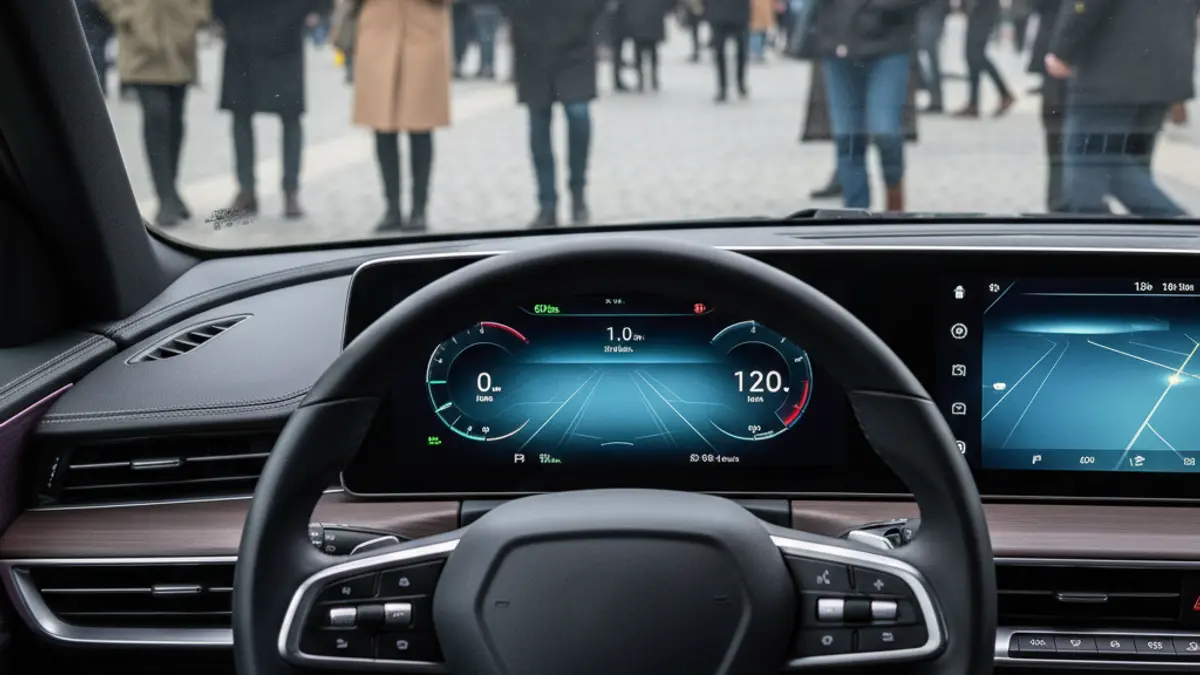 Generic image of a modern car interior with a touchscreen display.
