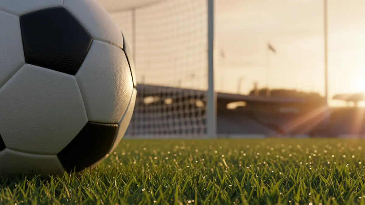 Imagen genérica de un balón de fútbol en un campo de juego.