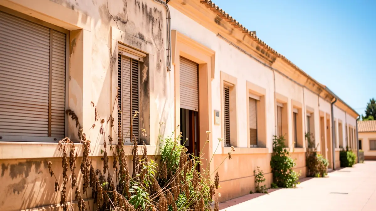 Generic image of a public school in Andalusia suffering from high temperatures.