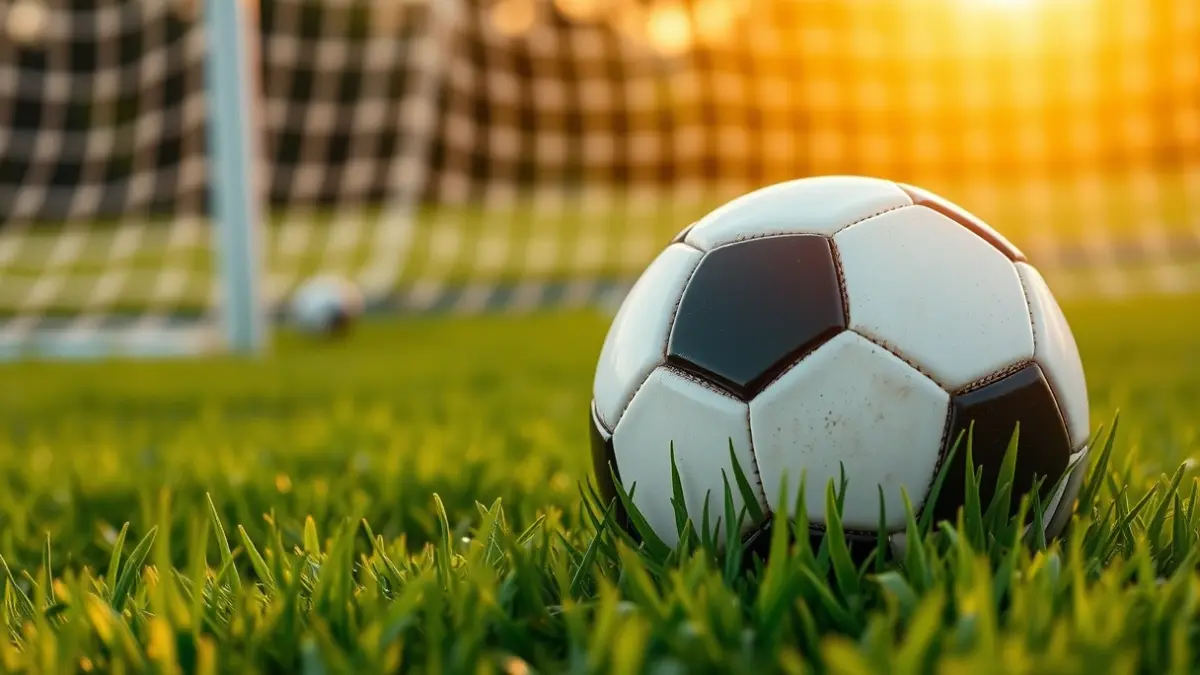 Imagen genérica de un balón de fútbol sobre el césped de un estadio.