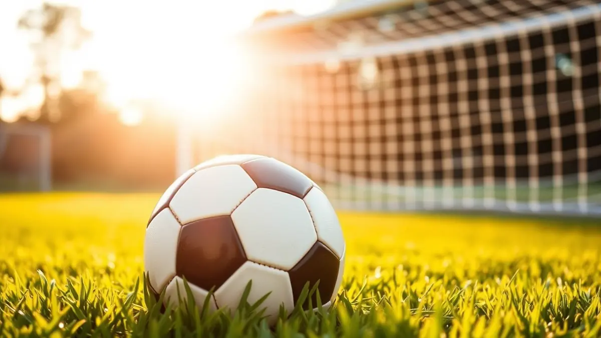 Generic image of a soccer ball on a stadium pitch.
