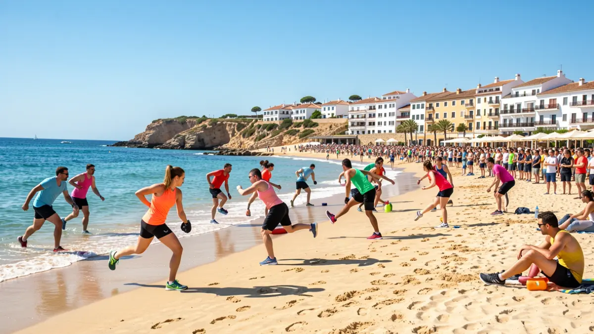 Imagen genérica de una competición de cross training en la playa de La Herradura, Andalucía.
