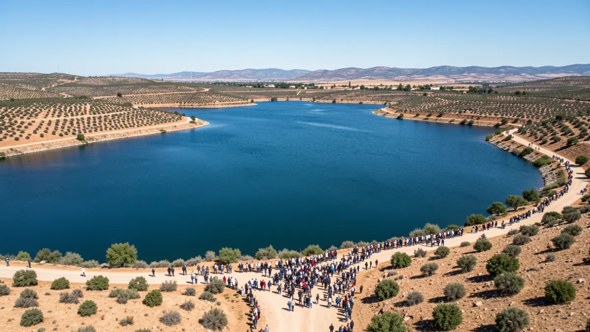 Imagen genérica de un embalse andaluz con reservas altas.