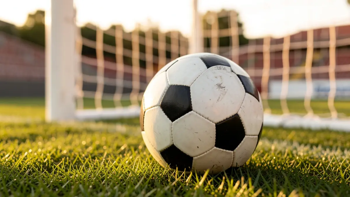 Imagen genérica de un balón de fútbol en un campo.