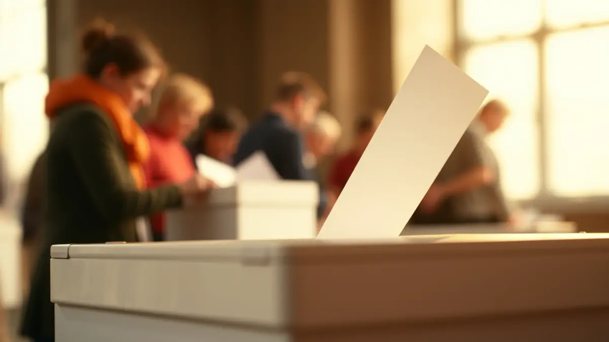Generic image of a ballot box during an election.