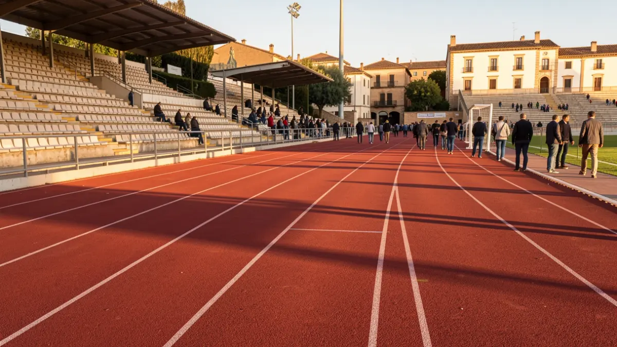 Generic image of the athletics track at the Estadio de la Juventud in Granada.
