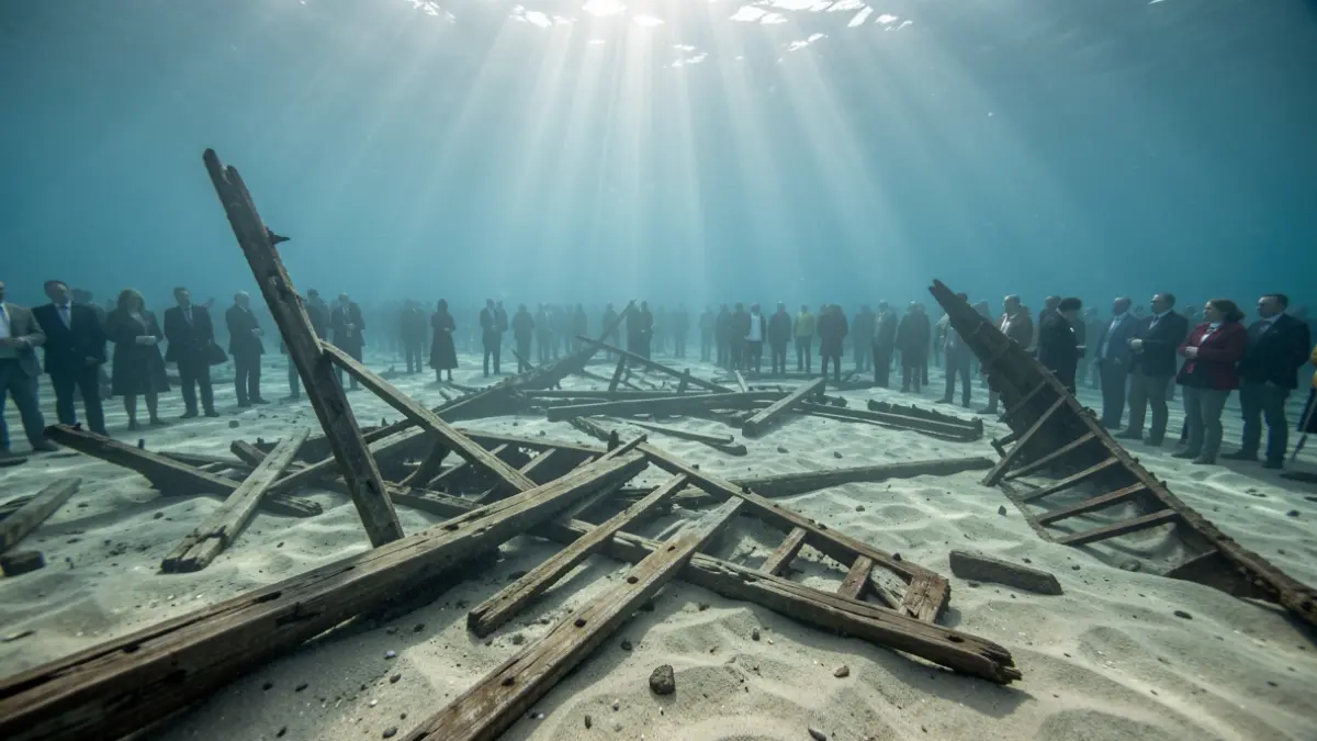 Imagen genérica de restos de naufragios en el fondo marino.