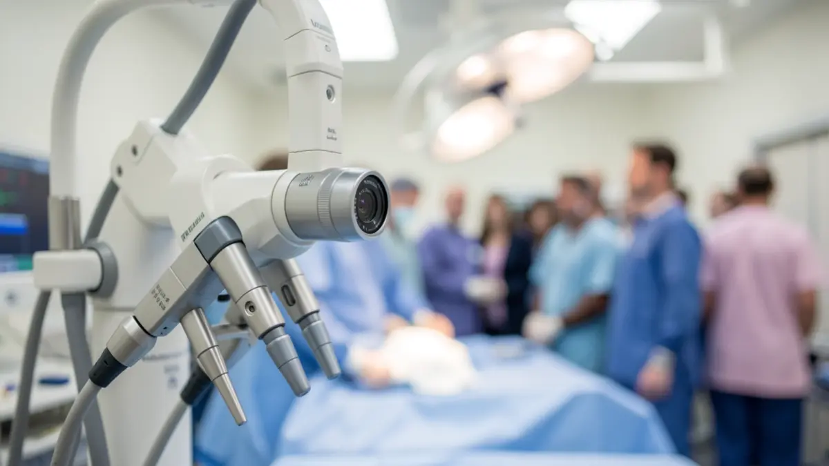 Endoscopy equipment for spinal surgery.