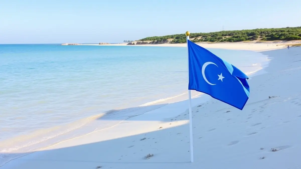 Generic image of a blue flag beach on the Huelva coast.