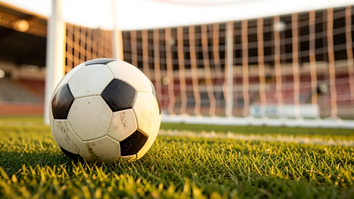 Imagen genérica de un balón de fútbol sobre el césped de un estadio.