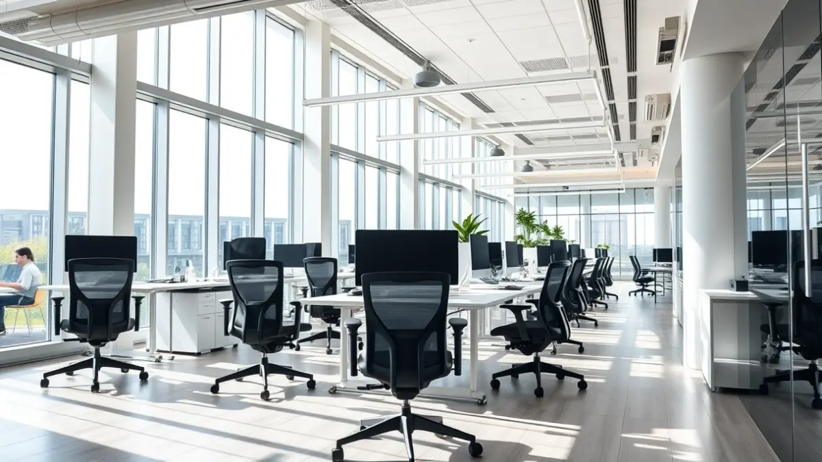 Generic image of a modern, flexible workspace.
