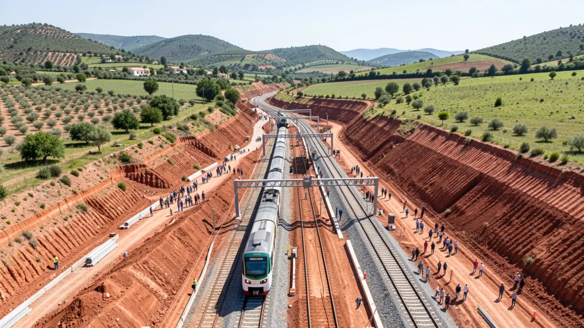 Infraestructuras ferroviarias en desarrollo en la provincia de Jaén.