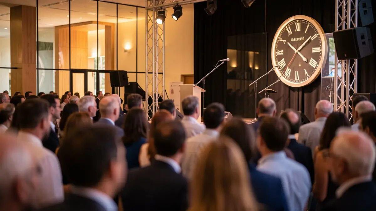 Generic image of an event with audience and stage in Andalucía.