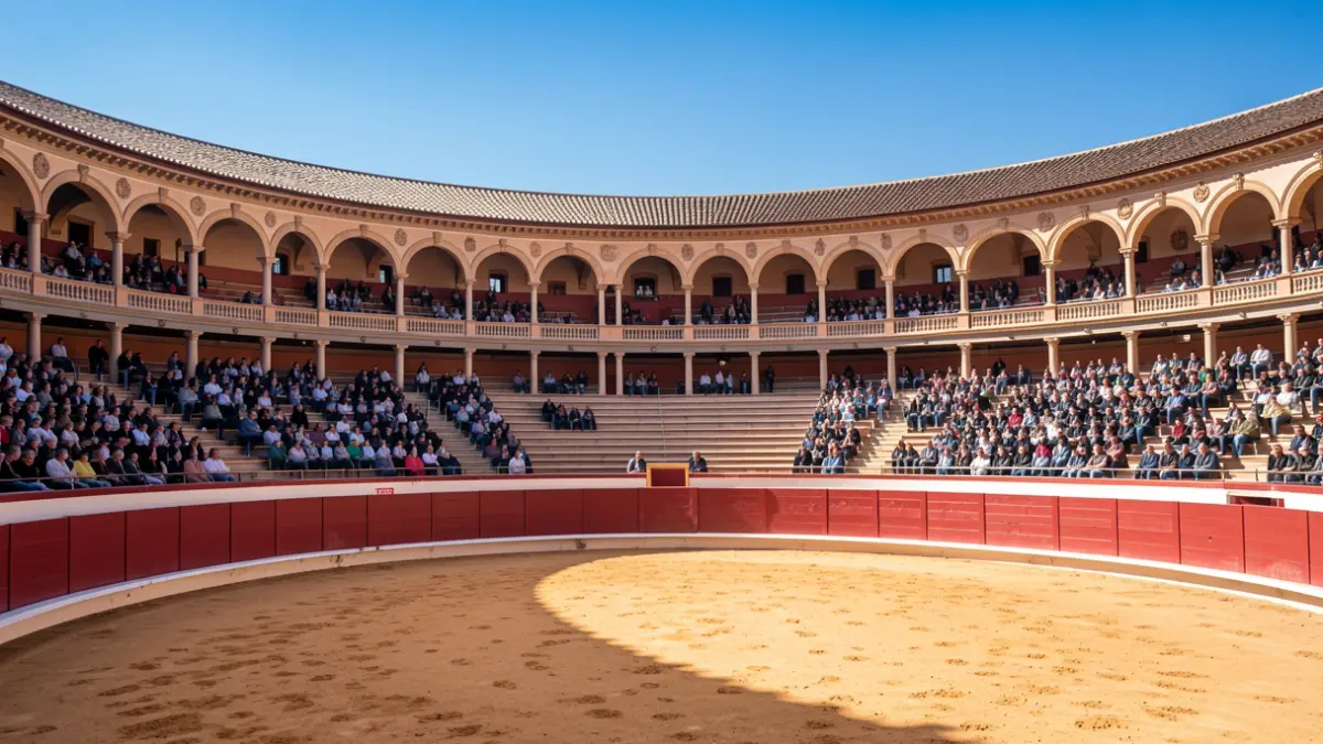 Generic image of a bullring in Andalusia.