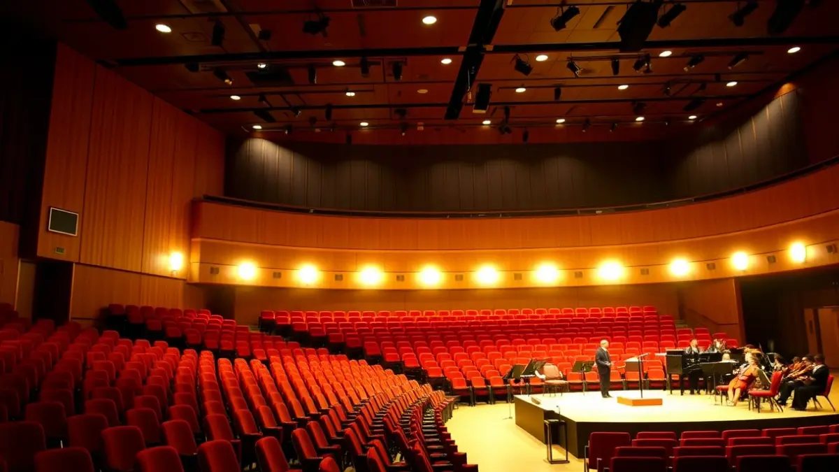 Imagen genérica de un auditorio o sala de conciertos.