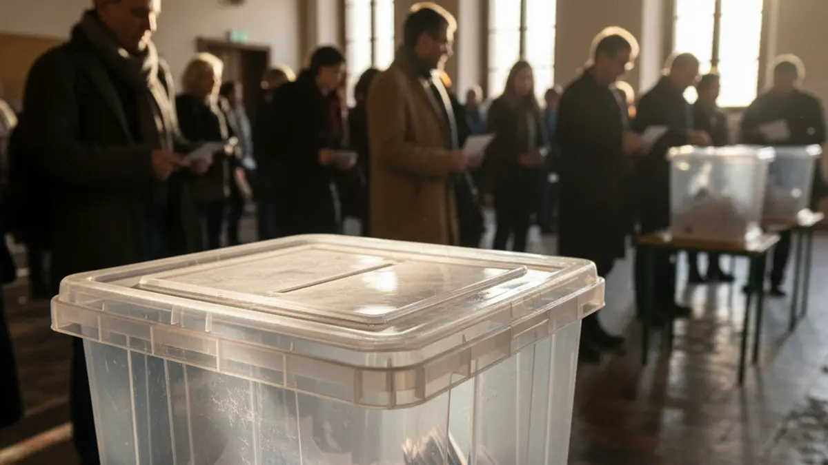 Imagen genérica de una urna electoral durante unas elecciones.