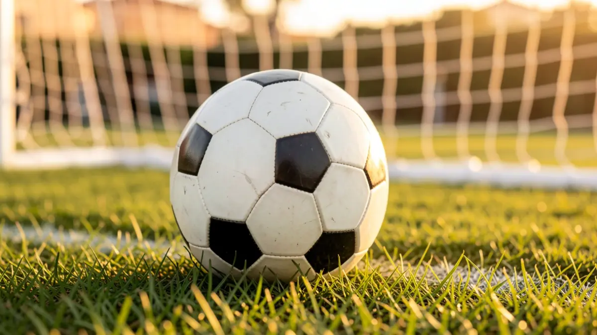 Imagen genérica de un balón de fútbol sobre césped.