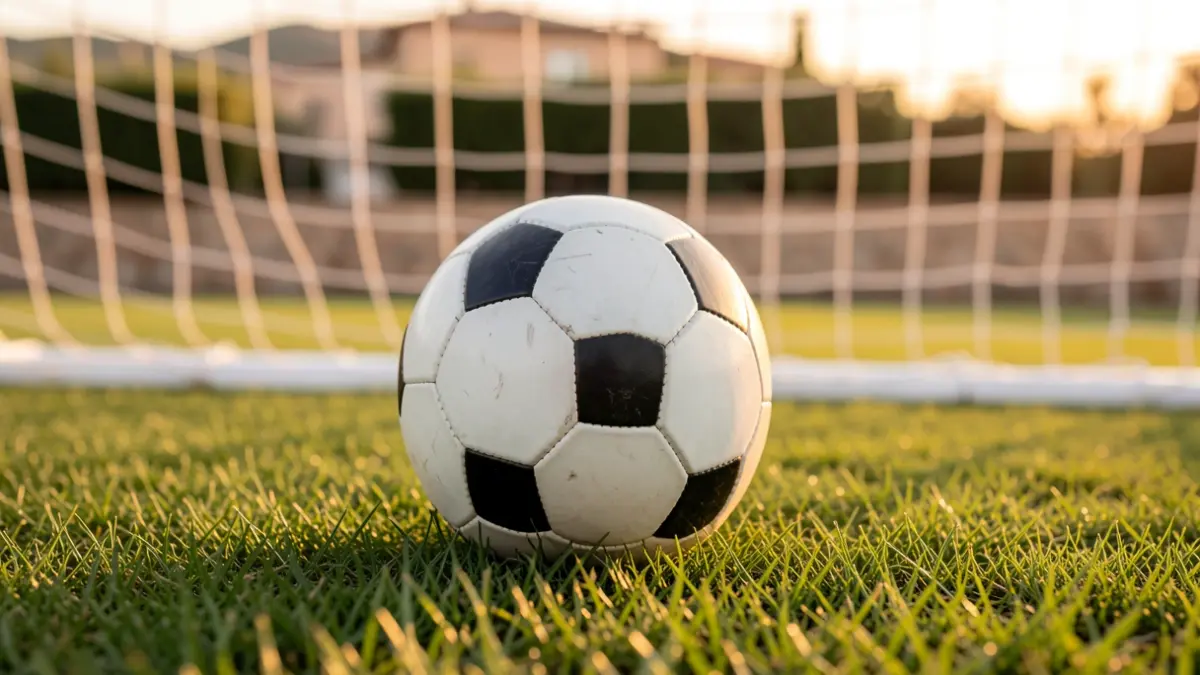 Imagen genérica de un balón de fútbol sobre el césped de un estadio.