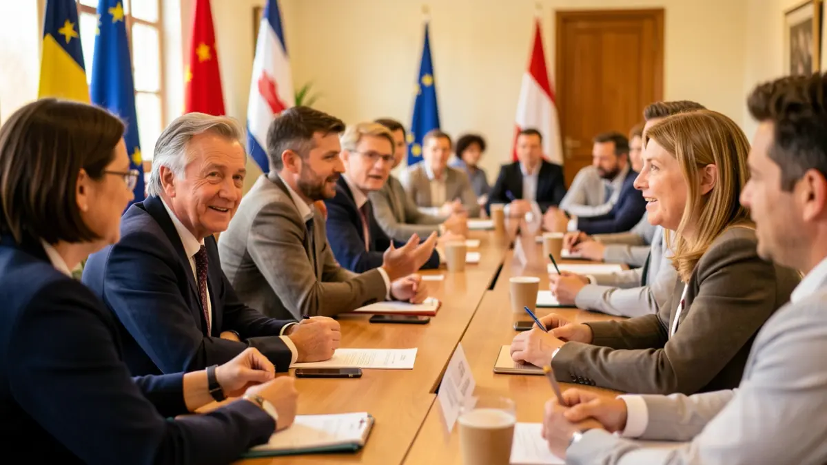 Imagen genérica de un grupo diverso de personas colaborando en una reunión.