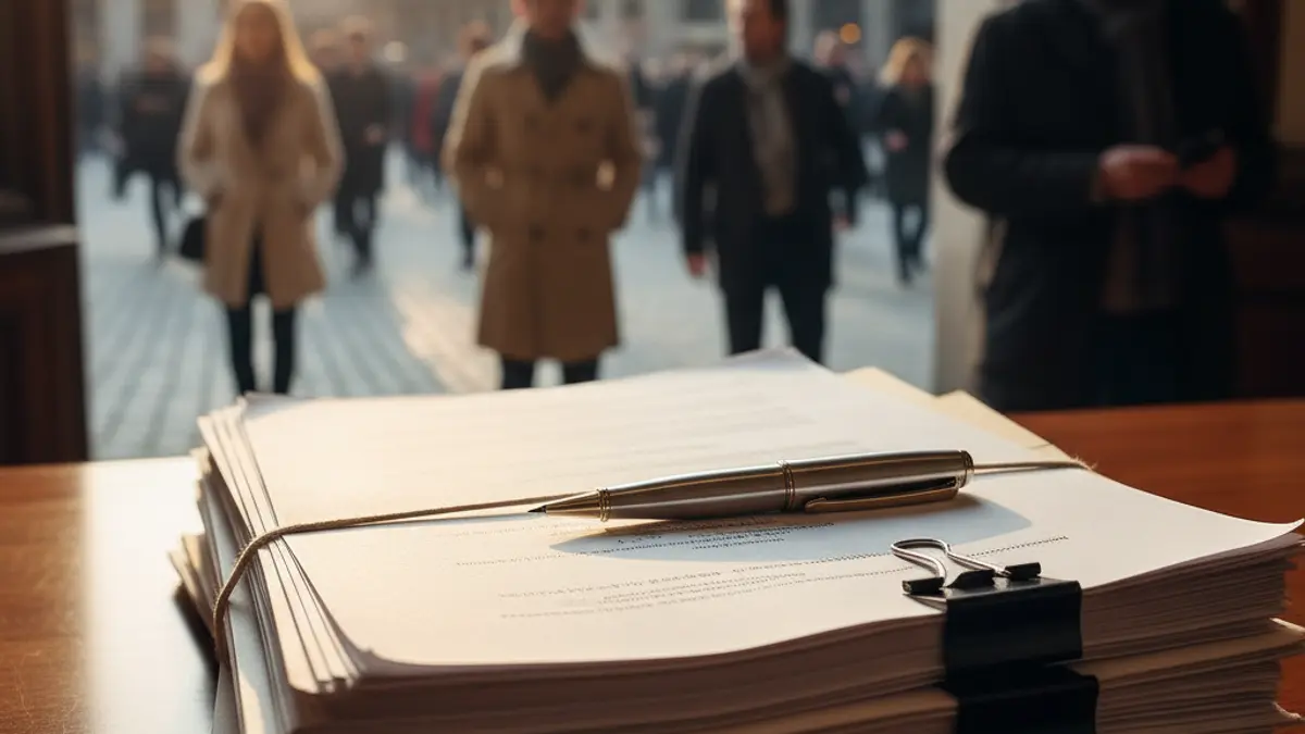 Imagen genérica de documentos oficiales y un bolígrafo, simbolizando trámites administrativos.