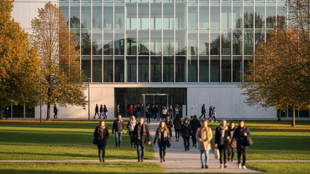 Generic image of a modern university building facade.