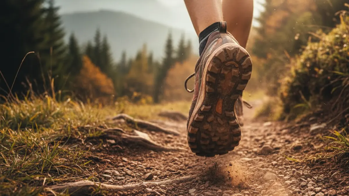 Generic image of a runner in a mountain race.
