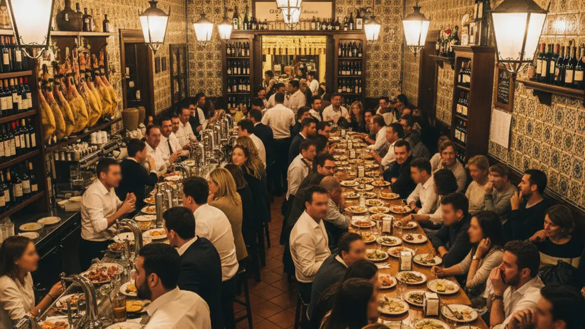 Generic image of a traditional tapas bar in Andalusia.