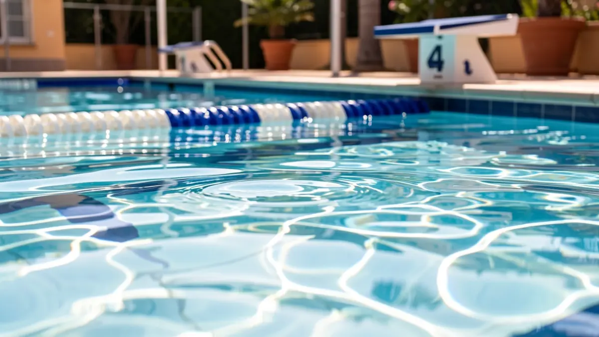 Imagen genérica de una piscina de competición deportiva.