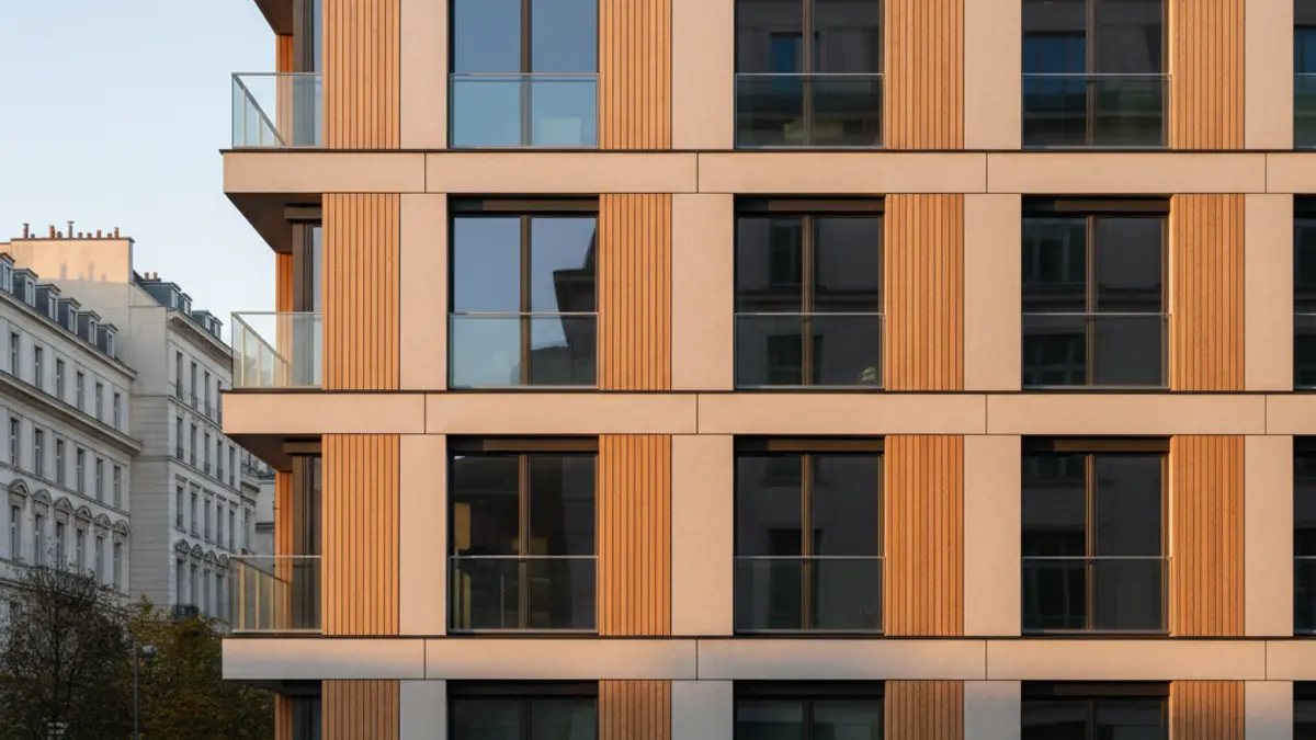 Generic image of a modern apartment building with balconies.