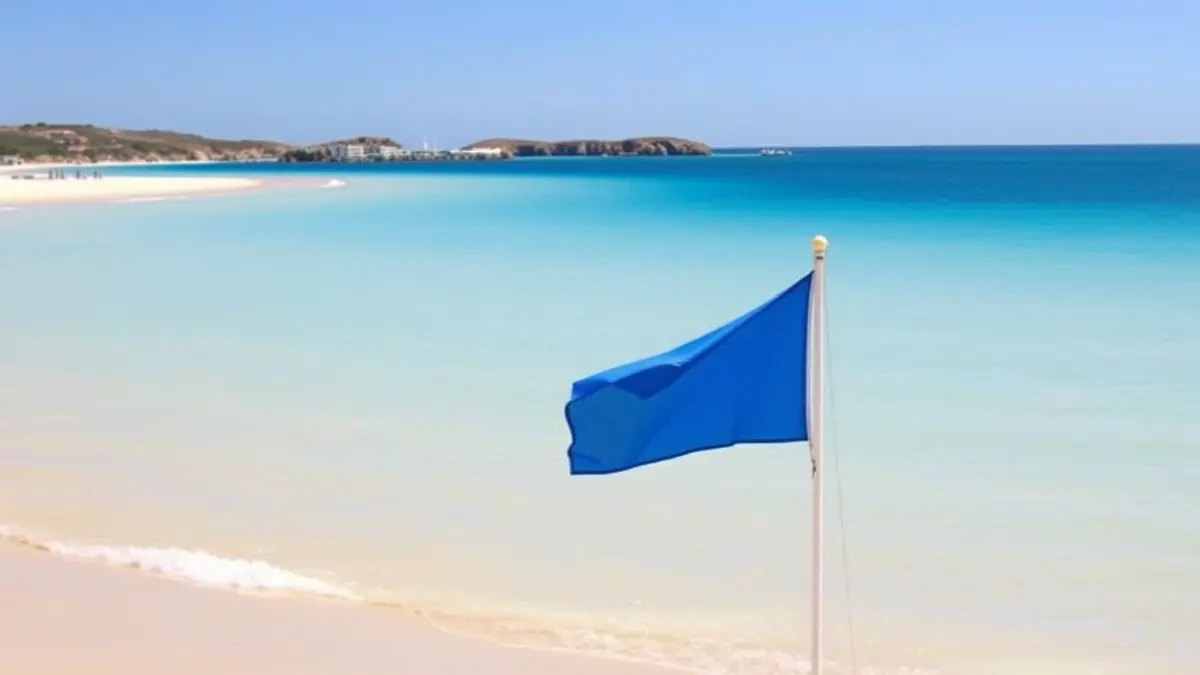 Generic image of a blue flag beach on the Andalusian coast.