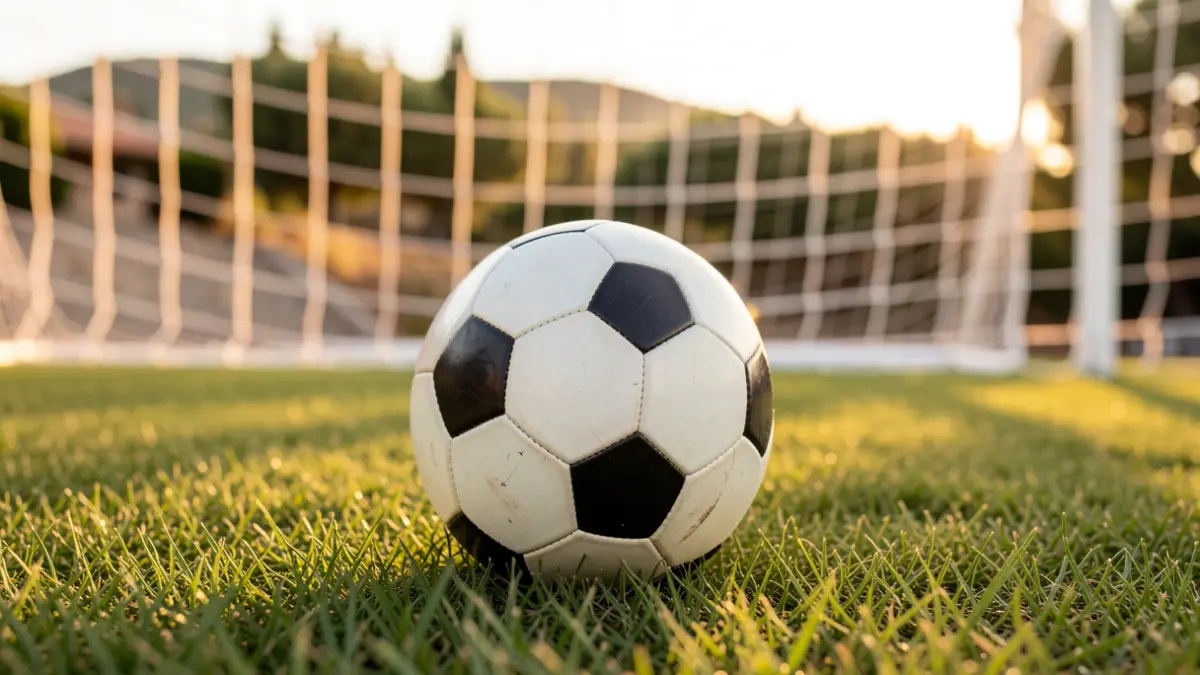 Imagen genérica de un balón de fútbol sobre el césped.