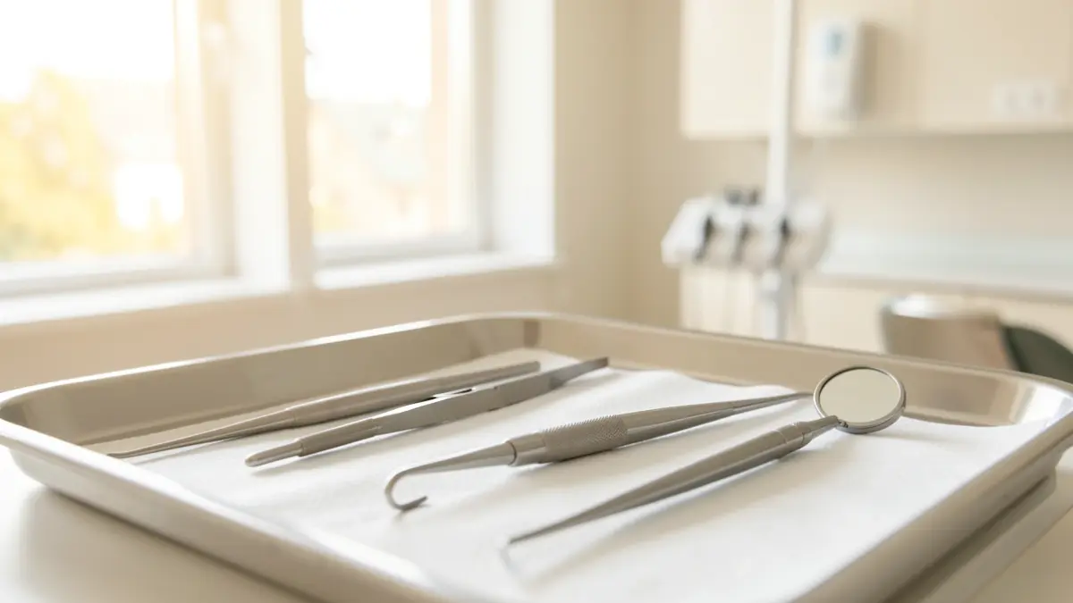 Generic image of dental instruments in a medical office.