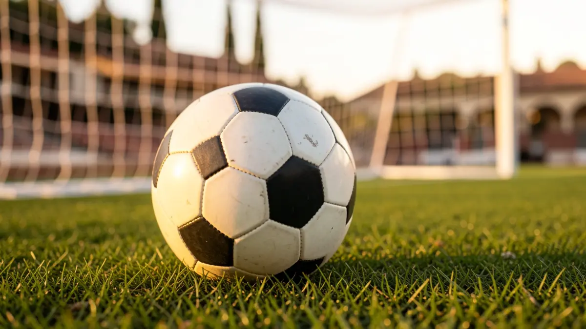 Imagen genérica de un balón de fútbol sobre césped.