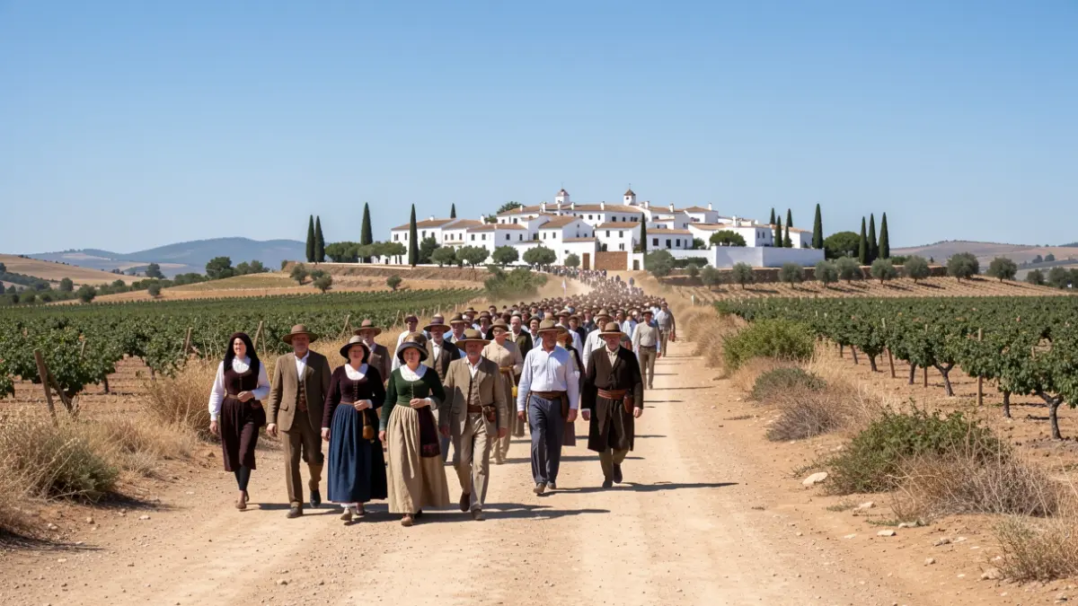 Imagen genérica de una romería en Andalucía.