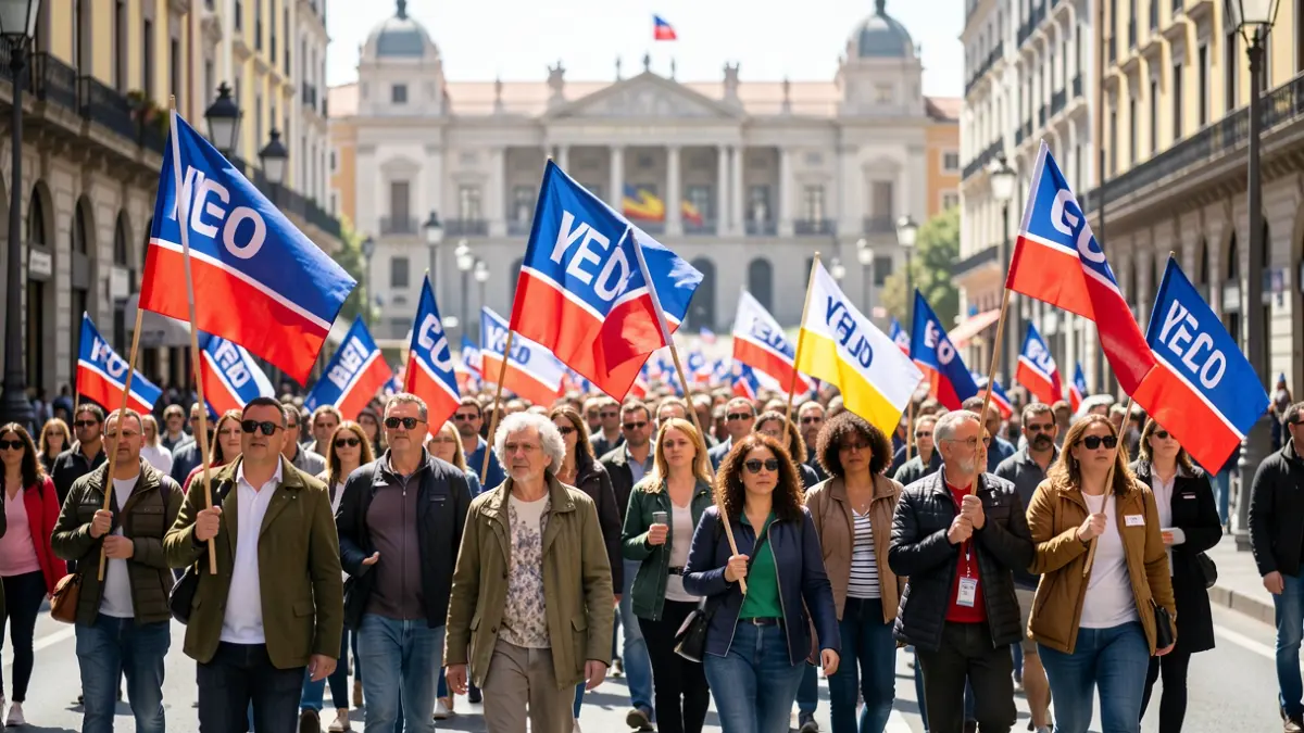 Imagen genérica de una manifestación republicana en Madrid.