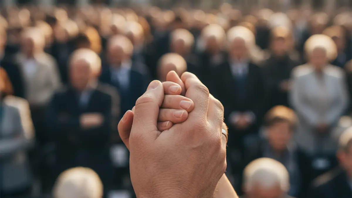 Generic image of hands intertwined as a sign of support and solidarity.
