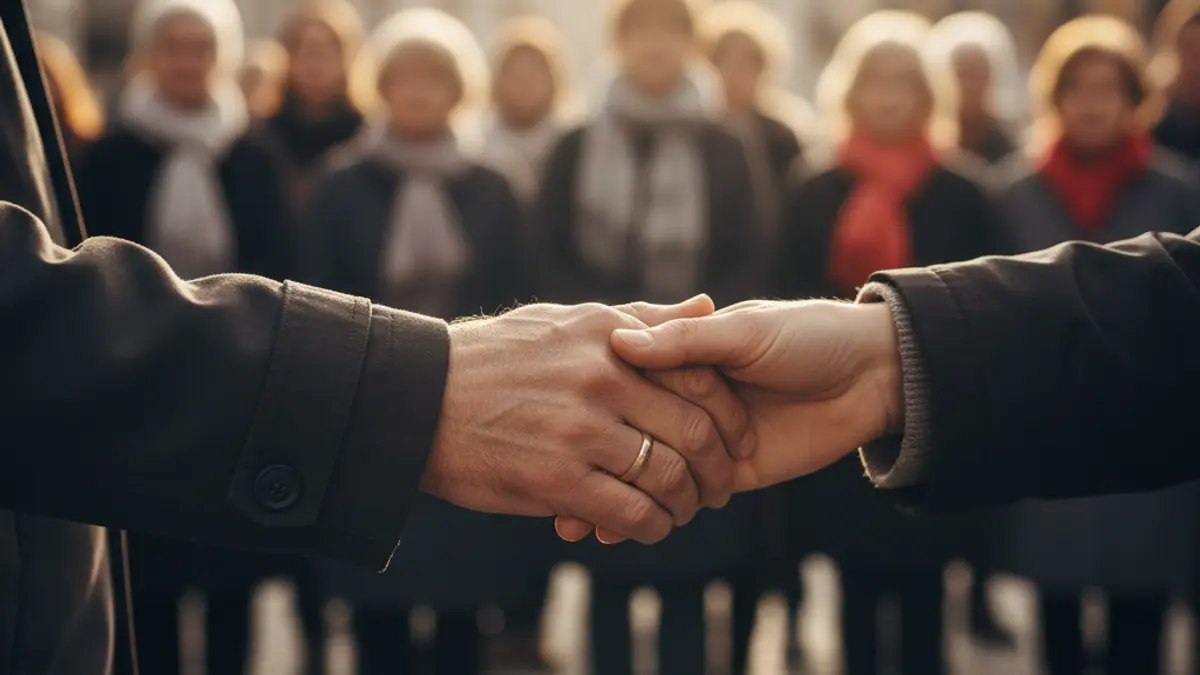 Generic image of intertwined hands symbolizing support and solidarity.