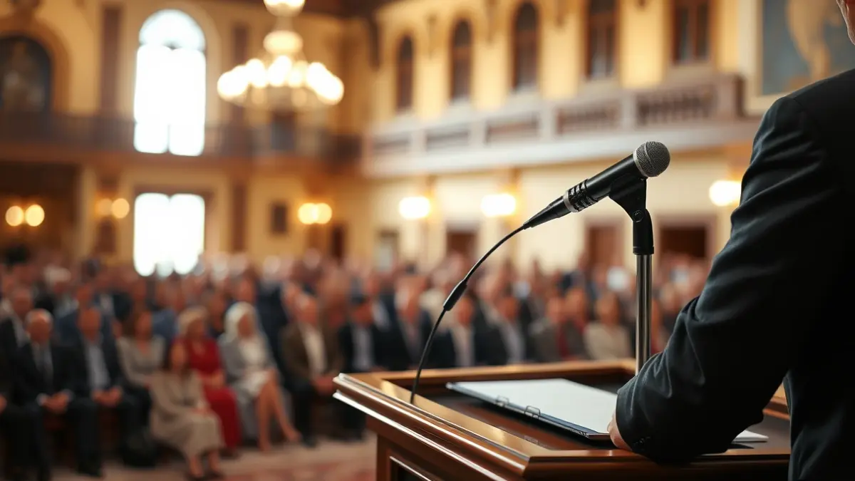 Image of an awards ceremony in an Andalusian city council.