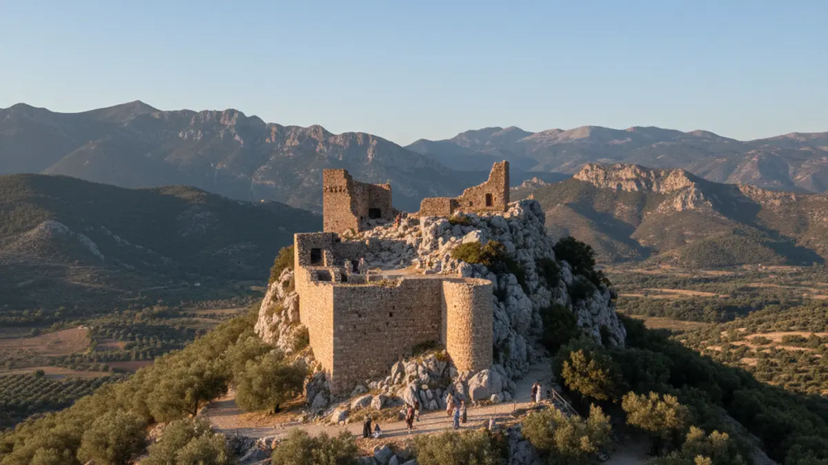 Image of a medieval castle in Sierra Mágina, Jaén
