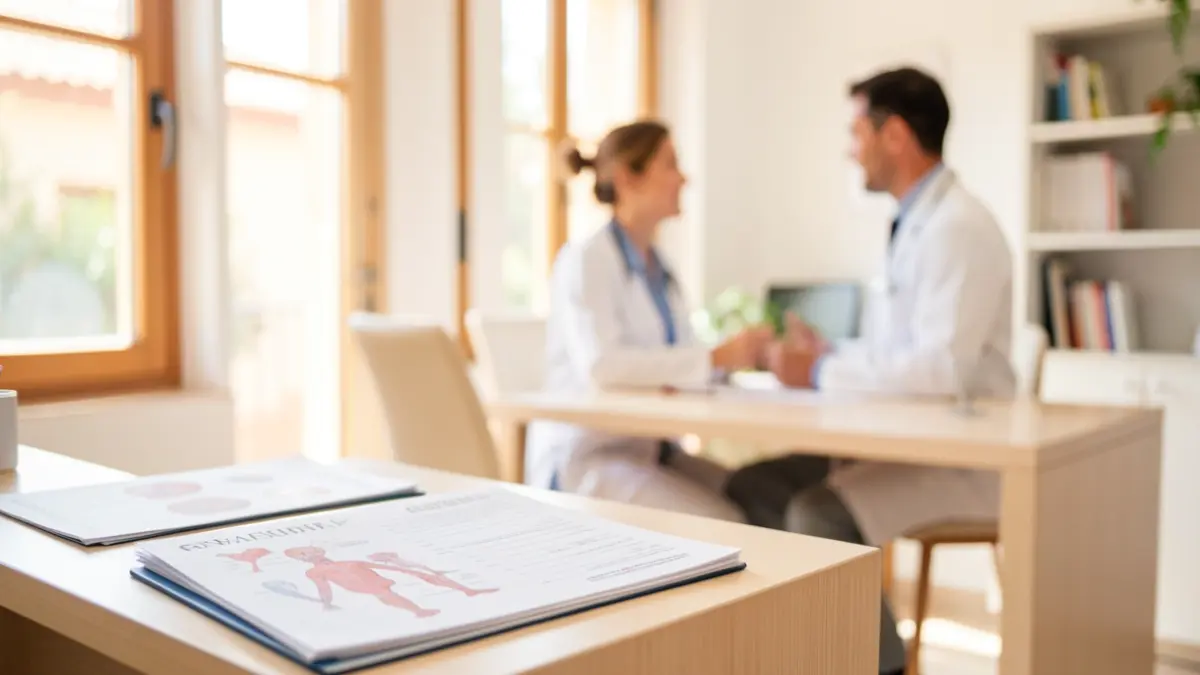 Generic image of a medical consultation in an Andalusian health center.