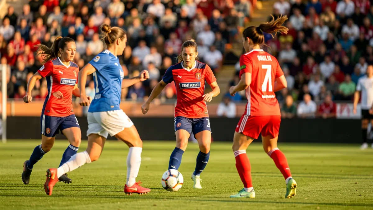 Imagen genérica de un partido de fútbol femenino en Andalucía.