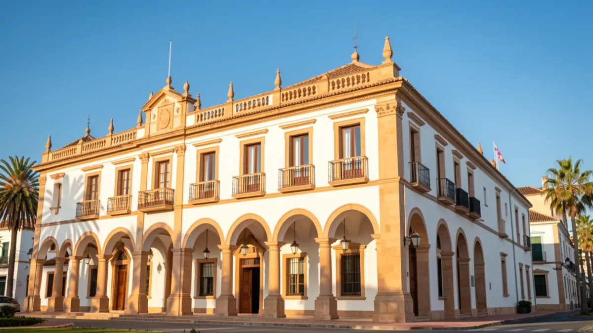 Facade of the Palacio San Miguel in Torremolinos.