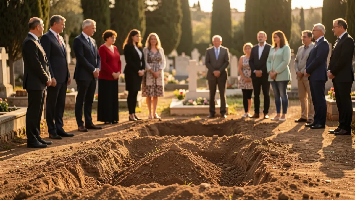 Imagen genérica de una ceremonia conmemorativa en un cementerio andaluz.