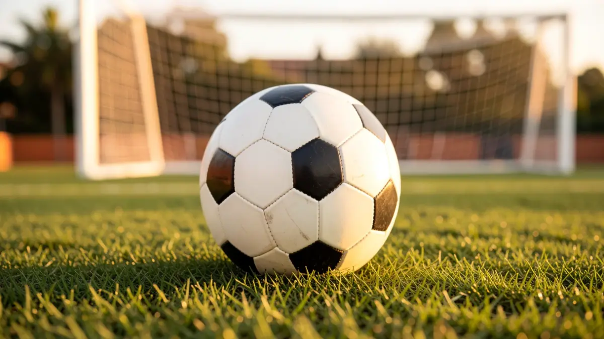 Imagen genérica de un balón de fútbol sobre césped.